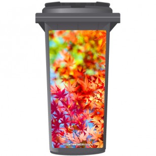 Autumn Leaves Wheelie Bin Sticker Panel